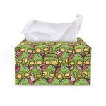 Cute Zombie Pattern Print Leather Tissue Box Cover
