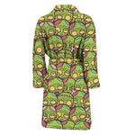 Cute Zombie Pattern Print Men's Bathrobe