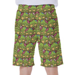 Cute Zombie Pattern Print Men's Beach Shorts