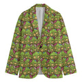 Cute Zombie Pattern Print Men's Blazer
