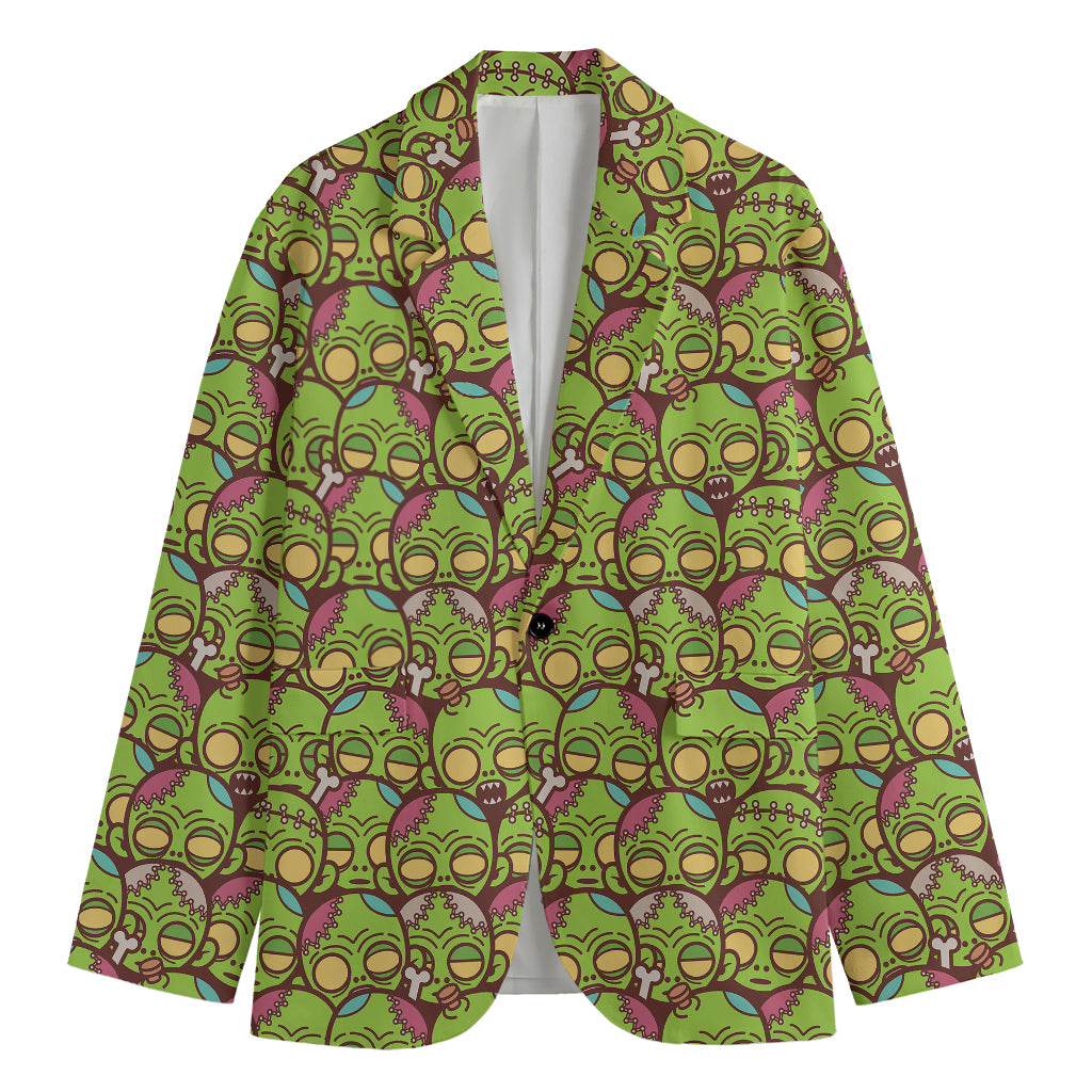 Cute Zombie Pattern Print Men's Blazer