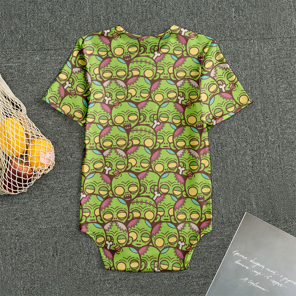 Cute Zombie Pattern Print Men's Bodysuit