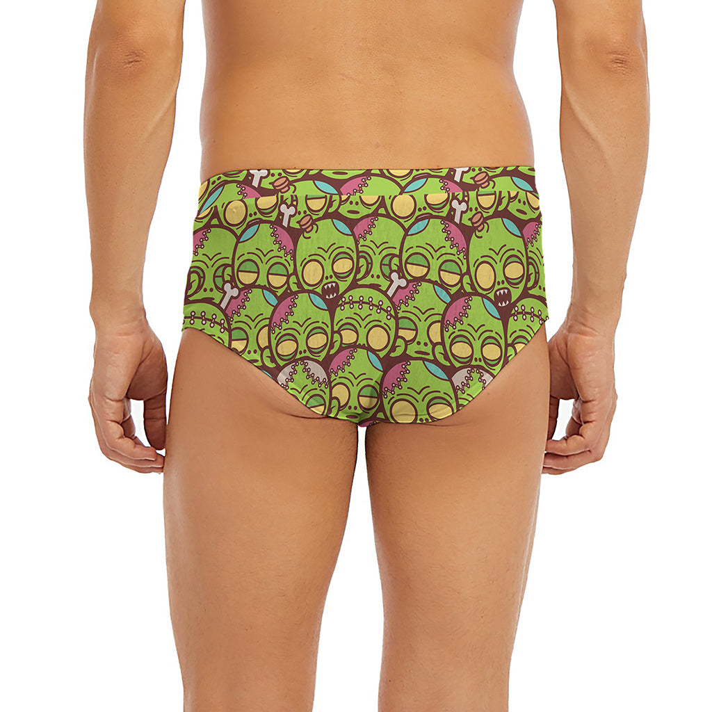 Cute Zombie Pattern Print Men's Briefs