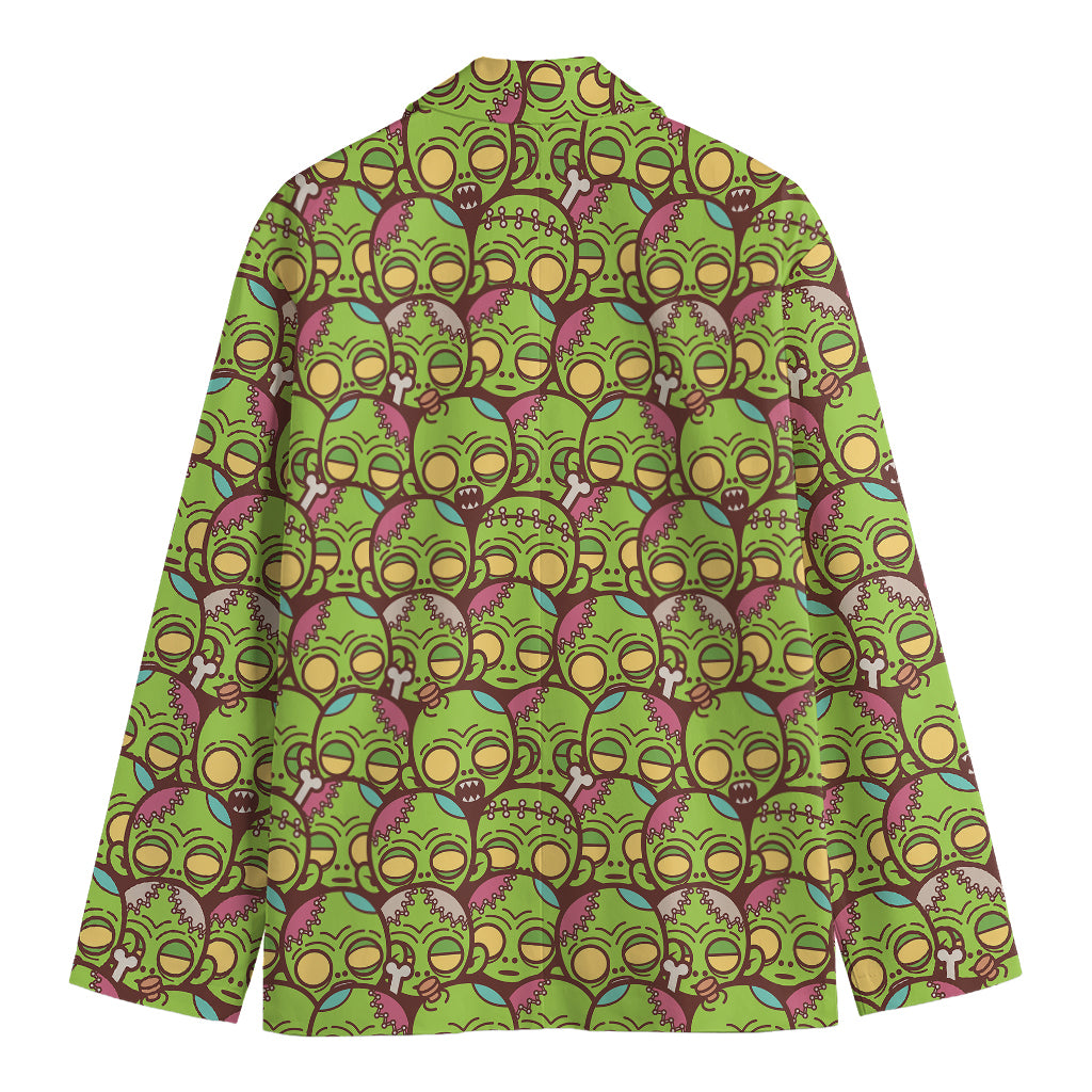 Cute Zombie Pattern Print Men's Cotton Blazer
