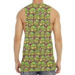 Cute Zombie Pattern Print Men's Muscle Tank Top