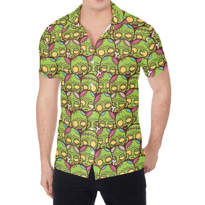Cute Zombie Pattern Print Men's Shirt