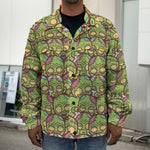 Cute Zombie Pattern Print Men's Shirt Jacket
