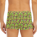 Cute Zombie Pattern Print Men's Short Boxer Briefs
