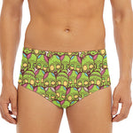 Cute Zombie Pattern Print Men's Triangle Swim Briefs