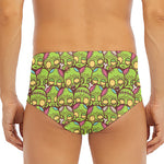 Cute Zombie Pattern Print Men's Triangle Swim Briefs