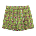 Cute Zombie Pattern Print Mesh Shorts