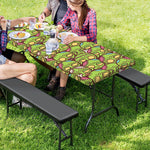 Cute Zombie Pattern Print Picnic Table Cover
