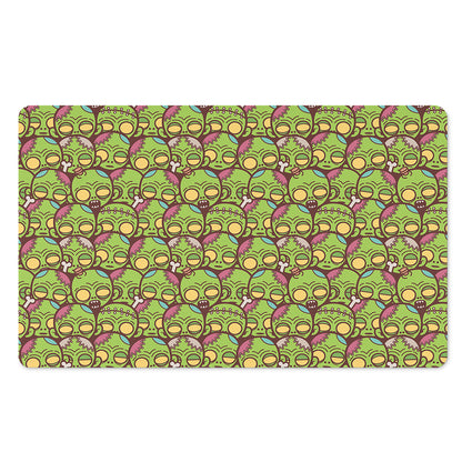 Cute Zombie Pattern Print Polyester Doormat