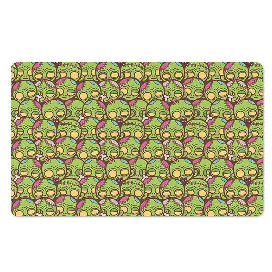 Cute Zombie Pattern Print Polyester Doormat