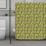 Cute Zombie Pattern Print Polyester Shower Curtain