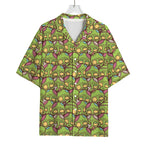 Cute Zombie Pattern Print Rayon Hawaiian Shirt