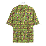 Cute Zombie Pattern Print Rayon Hawaiian Shirt