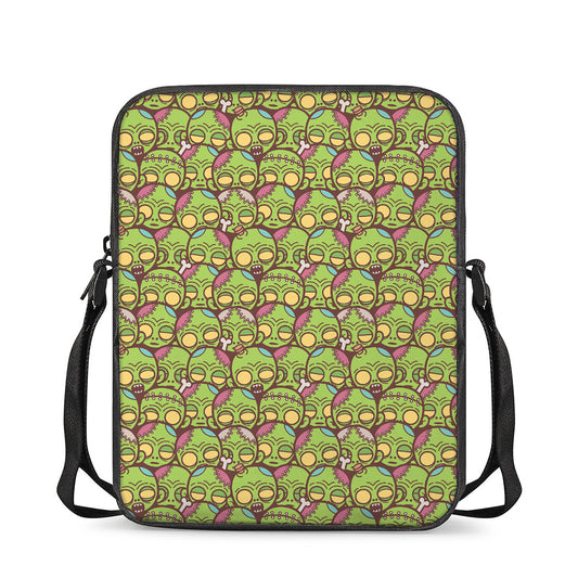 Cute Zombie Pattern Print Rectangular Crossbody Bag