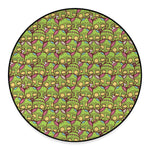 Cute Zombie Pattern Print Round Floor Mat
