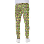 Cute Zombie Pattern Print Scuba Joggers