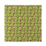 Cute Zombie Pattern Print Silk Bandana