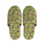 Cute Zombie Pattern Print Slippers