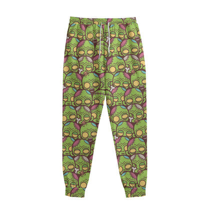 Cute Zombie Pattern Print Sweatpants