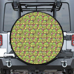 Cute Zombie Pattern Print Tire Cover