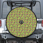 Cute Zombie Pattern Print Tire Cover With Camera Hole