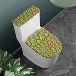 Cute Zombie Pattern Print Toilet Lid And Tank Cover Set