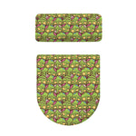 Cute Zombie Pattern Print Toilet Lid And Tank Cover Set