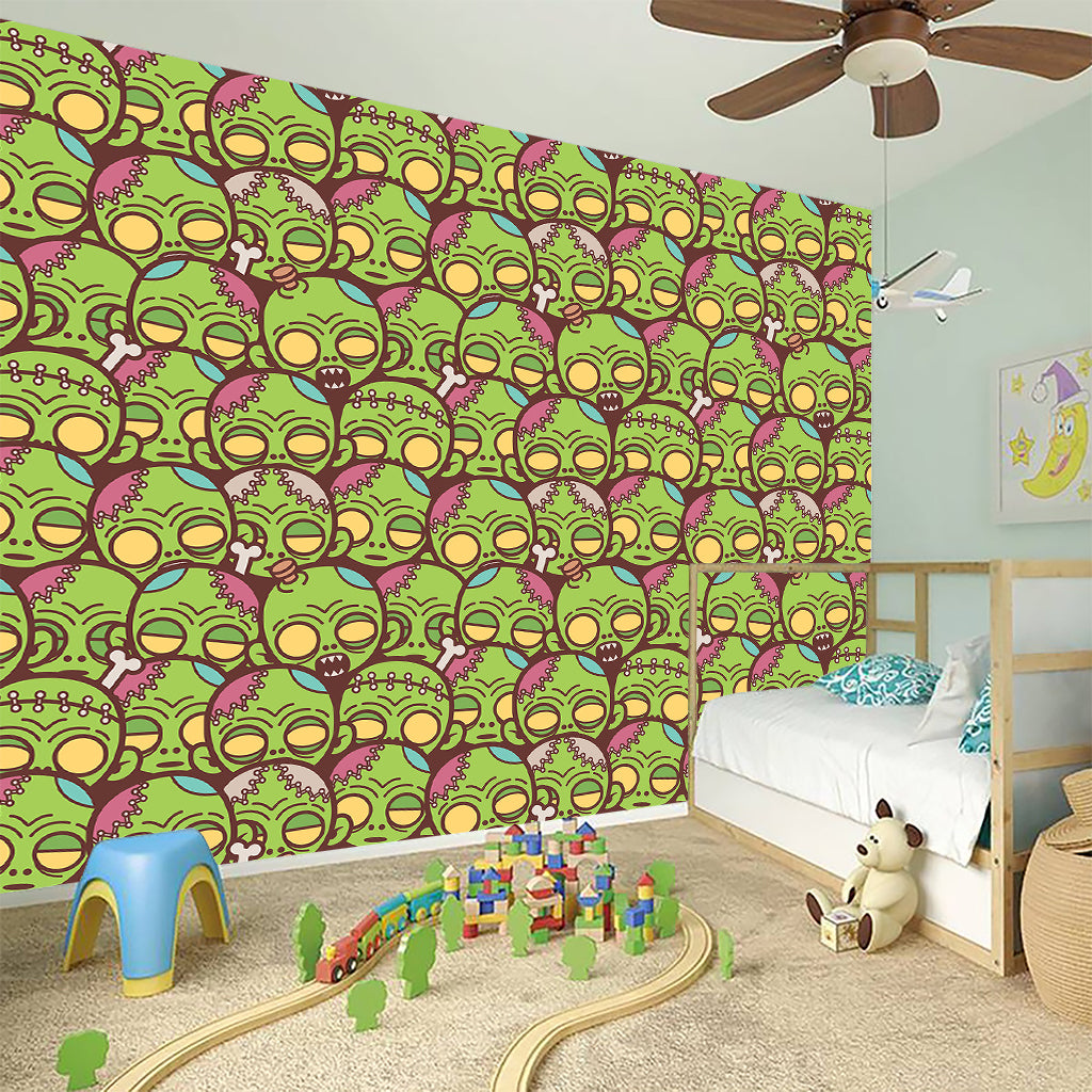 Cute Zombie Pattern Print Wall Sticker