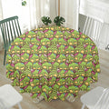 Cute Zombie Pattern Print Waterproof Round Tablecloth