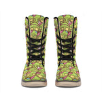 Cute Zombie Pattern Print Winter Boots