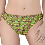 Cute Zombie Pattern Print Women's Thong