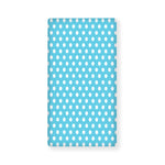 Cyan And White Polka Dot Pattern Print Baby Crib Sheet