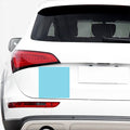 Cyan And White Polka Dot Pattern Print Car Sticker