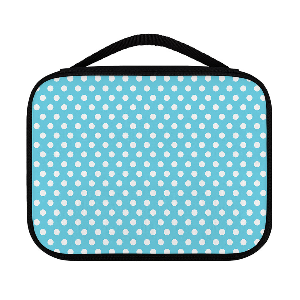 Cyan And White Polka Dot Pattern Print Classic Bible Case