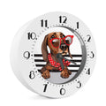Dachshund With Red Sunglasses Print Alarm Clock
