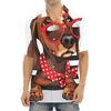 Dachshund With Red Sunglasses Print Aloha Shirt