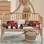 Dachshund With Red Sunglasses Print Baby Crib Sheet