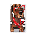 Dachshund With Red Sunglasses Print Baby Crib Sheet
