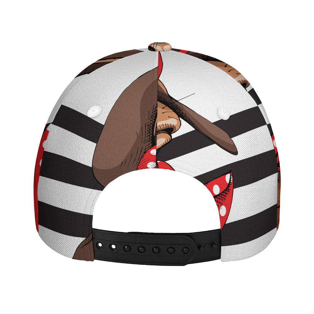 Dachshund With Red Sunglasses Print Baseball Cap