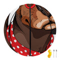Dachshund With Red Sunglasses Print Basketball