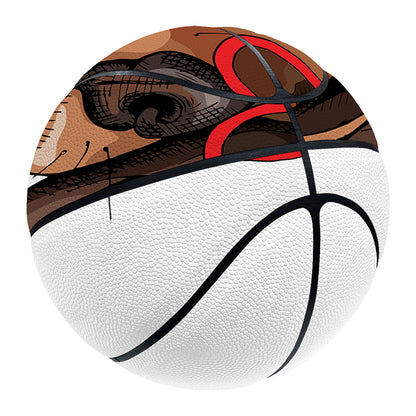 Dachshund With Red Sunglasses Print Basketball