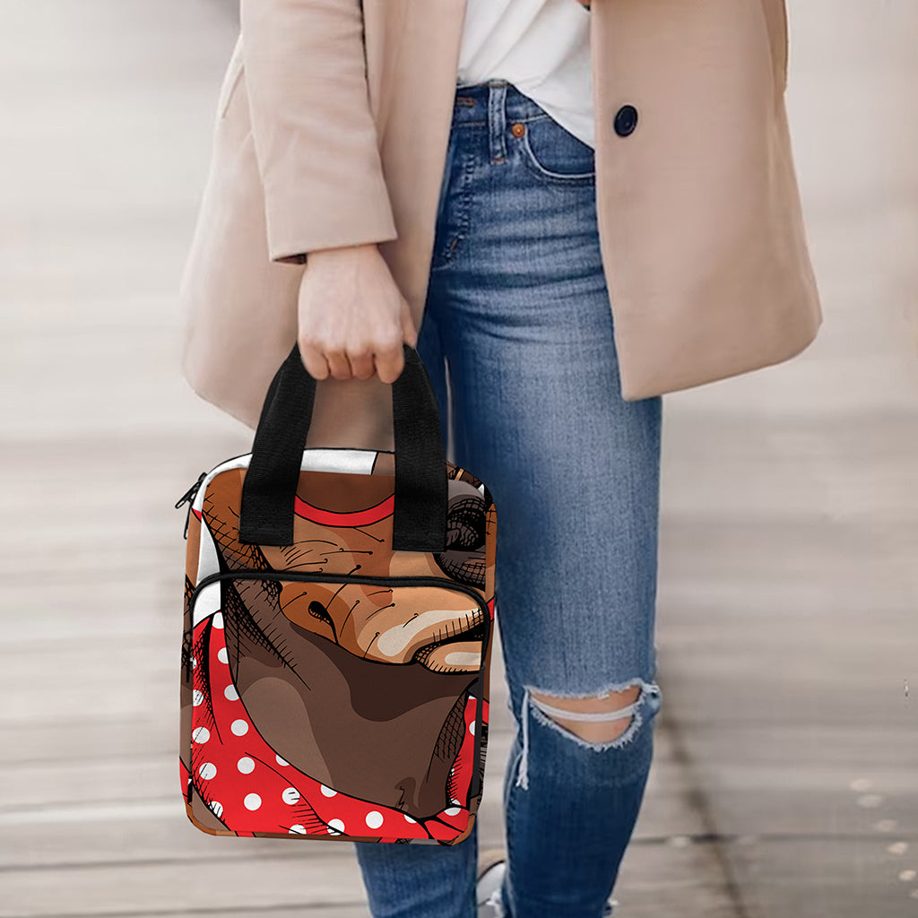 Dachshund With Red Sunglasses Print Bible Tote Bag