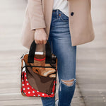 Dachshund With Red Sunglasses Print Bible Tote Bag