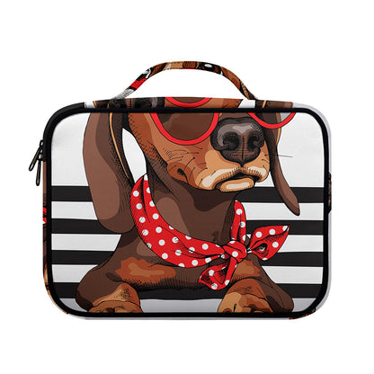 Dachshund With Red Sunglasses Print Briefcase Bible Bag