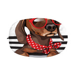 Dachshund With Red Sunglasses Print Car Side Mirror Covers