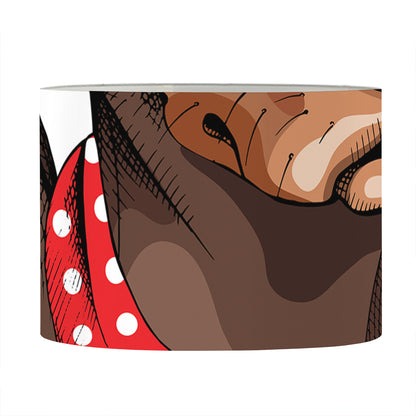 Dachshund With Red Sunglasses Print Drum Lamp Shade